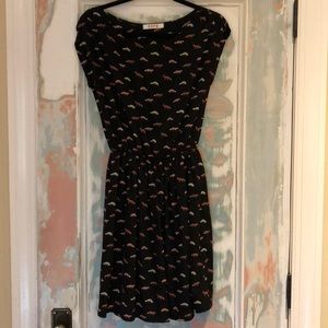 Cora Fox Print Dress